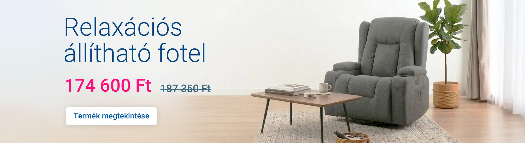 Relaxációs állítható fotel