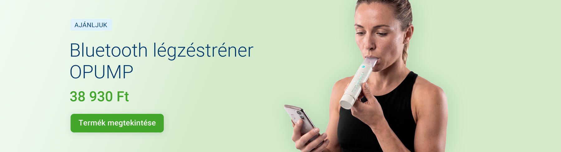 Bluetooth légzéstréner OPUMP
