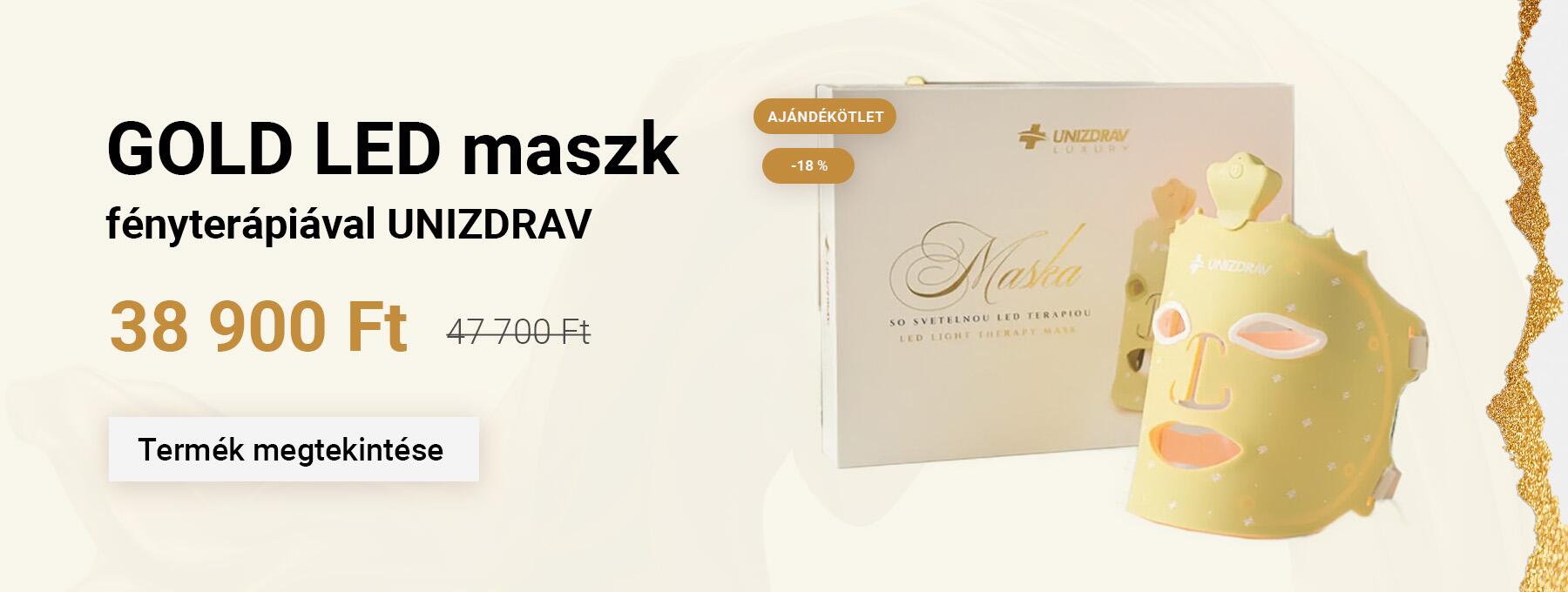 GOLD LED maszk fényterápiával UNIZDRAV