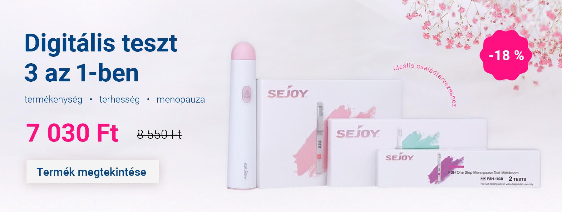 Digitális teszt 3 az 1-ben (termékenység, terhesség, menopauza)