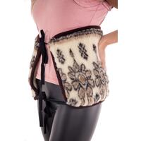 Báránybőr vesekötő