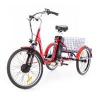 Háromkerekű elektromos kerékpár Tornádo ZTECH, piros