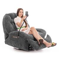 Stílusos relaxációs állítható fotel TRENDY, antracit