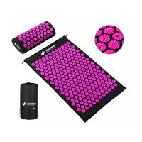 UNIZDRAV Akupresszúrás alátét párnával, fekete-rózsaszín