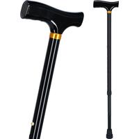 Fa fogantyús sétabot - fekete