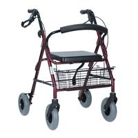 Könnyű szerkezetű rollátor UNIZDRAV, bordó