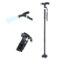 Összecsukható járóbot lámpával UNIZDRAV