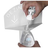 Fehér kézfertőtlenítő állvány Me Too fertőtlenítő géllel, 500 ml