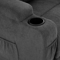 Állítható masszázsfotel billenő funkcióval, szövet-antracit