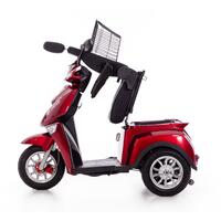 CHAMPION elektromos háromkerekű scooter -  1000 W-os motor, bordó
