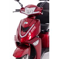 CHAMPION elektromos háromkerekű scooter -  1000 W-os motor, bordó