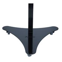 UNIZDRAV zárt gördíthető germicid lámpa, kijelzővel - fekete változat