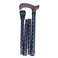 Összecsukható járóbot  Derby -  fekete-kék mintás