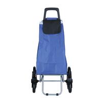 Bevásárló táska kerekekkel, kék