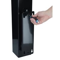 UNIZDRAV zárt falra szerelhető kijelzős germicid lámpa - fekete