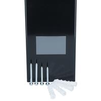 UNIZDRAV zárt falra szerelhető kijelzős germicid lámpa - fekete