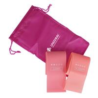 Erősítő gumiszalag készlet rózsaszín - 5 darab