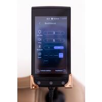 RelaxPro 3D MASSAGER elektromos masszázsfotel, fehér-barna