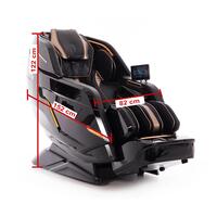 LUX 4D MASSAGER elektromos masszázsfotel, fekete-arany