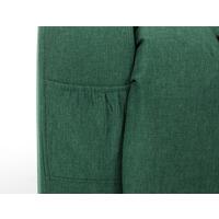 Relaxációs állítható fotel, smaragdzöld szövet