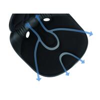 Curble Chair Wider ergonomikus ülőke háttámlával a helyes testtartás érdekében, szürke