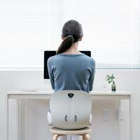 Curble Chair Wider ergonomikus ülőke háttámlával a helyes testtartás érdekében, szürke