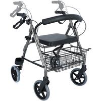 Könnyű szerkezetű rollátor, bordó