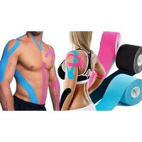 Kinezio szalag Ares 5 cm x 5 m, rózsaszín