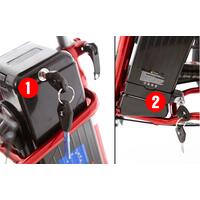 Háromkerekű elektromos kerékpár Tornado ZTECH, piros