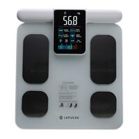 Professzionális SMART mérleg testelemző funkcióval és LED kijelzővel a fogantyún + mobil alkalmazás és Bluetooth