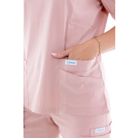 Női orvosi blúz Unidress Comfort, púder színű