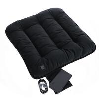 Hordozható melegítő ülőpárna, fekete