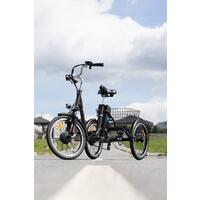 Háromkerekű elektromos kerékpár Tornado ZTECH, fekete