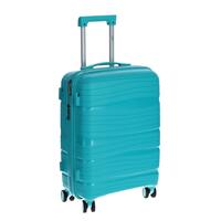 Utazóbőrönd, türkiz színben