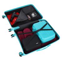 Utazóbőrönd, türkiz színben