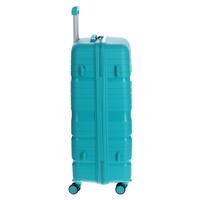 Utazóbőrönd, türkiz színben