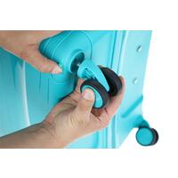 Utazóbőrönd, türkiz színben