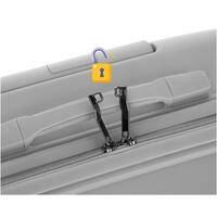 Utazóbőrönd, szürke színben