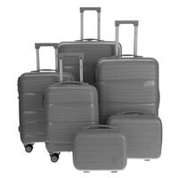 Utazóbőrönd, szürke színben