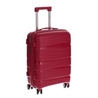 Utazóbőrönd, bordó színben