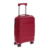 Utazóbőrönd, bordó színben