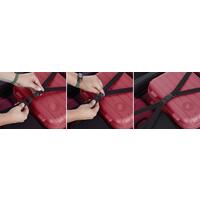 Utazóbőrönd, bordó színben