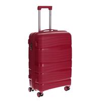 Utazóbőrönd, bordó színben