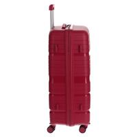 Utazóbőrönd, bordó színben