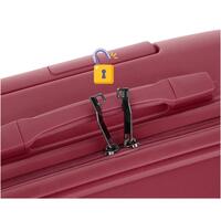 Utazóbőrönd, bordó színben