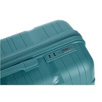 Utazóbőrönd, petrolkék színű