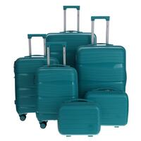 Utazóbőrönd, petrolkék színű