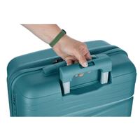 Utazóbőrönd, petrolkék színű