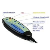 COMFORT relaxációs, dönthető füles fotel masszázs- és fűtésfunkcióval, bézs szövet