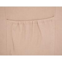 COMFORT relaxációs, dönthető füles fotel masszázs- és fűtésfunkcióval, bézs szövet